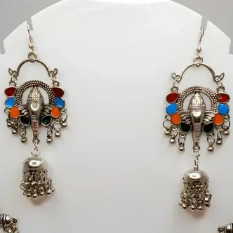 colorful ganesha earrings to feel the presence of joy