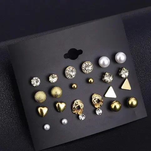 Best korean fashion style stud earrings for women combo pack