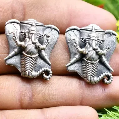 Lucky ganesha with elephant earrings for women