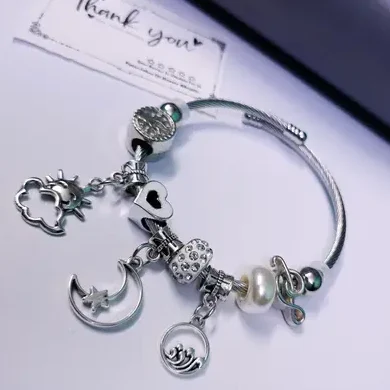 Cute Korean Fashion inpsired charm pandora bracelet For women