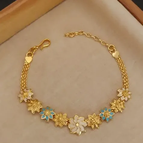 korean style flower bracelet for women